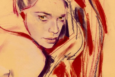 Kadın vücut parçaları boyası 