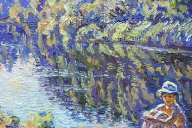 Küçük kızın güzel tablosu 