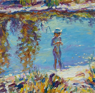 Küçük kızın güzel tablosu 