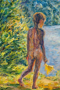 Küçük kızın güzel tablosu 