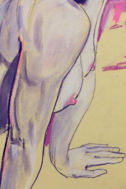 Çıplak genç kadın resmi. 