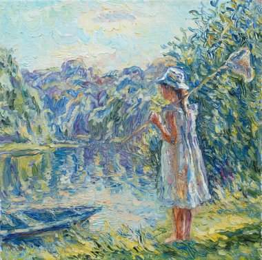 Küçük kızın güzel tablosu 