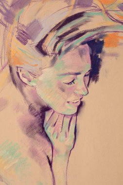 Kadın vücut parçaları boyası 