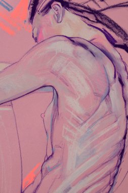 Çıplak genç kadın resmi. 