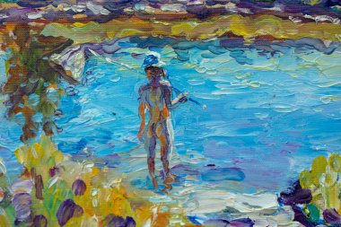 Küçük kızın güzel tablosu 