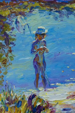 Küçük kızın güzel tablosu 