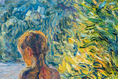 Küçük kızın güzel tablosu 