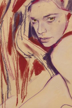 Kadın vücut parçaları boyası 