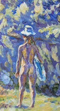 Küçük kızın güzel tablosu 