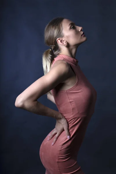 Gorgeous Female Model Posing Camera — Stock Photo, Image