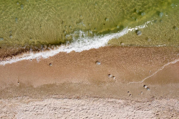 Vista Aerea Sulla Riva Del Mare — Foto Stock