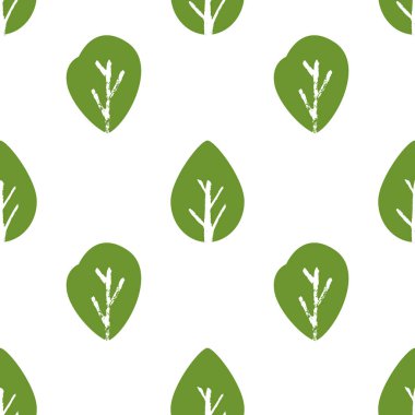 Yeşil yaprak deseni