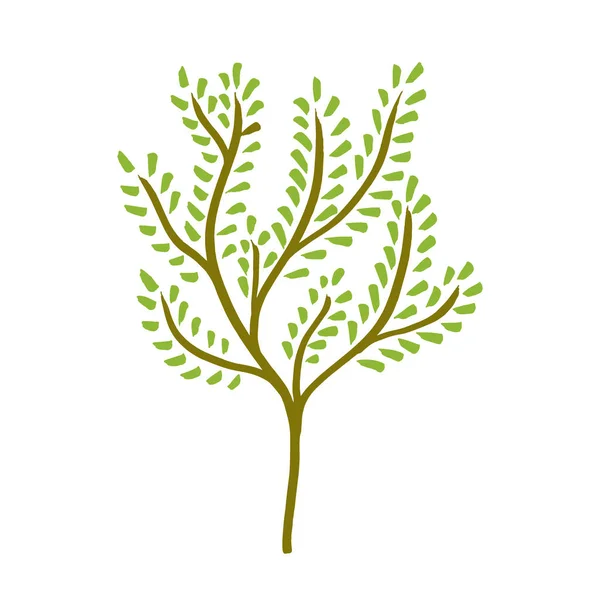 Árbol dibujado a mano — Vector de stock