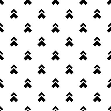 Soyut Dikişsiz tek renkli desen, siyah ve beyaz ok