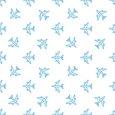 Vektör sorunsuz uçak desen. Hat uçağı