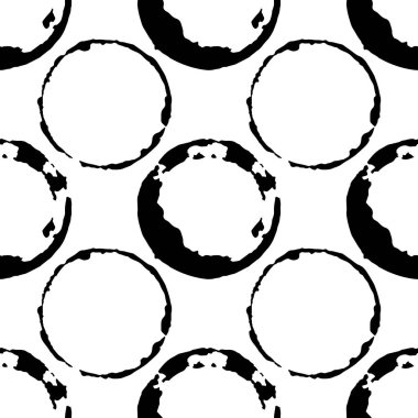 Kahve ya da çay Dikişsiz desen lekeleri. Bardak ve kupalar arka plan sıçraması