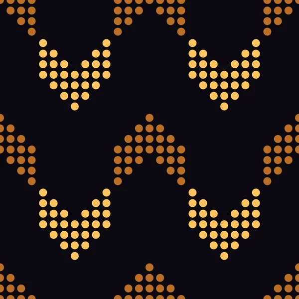 Vector naadloos geometrisch patroon met gestippelde pijlen — Stockvector