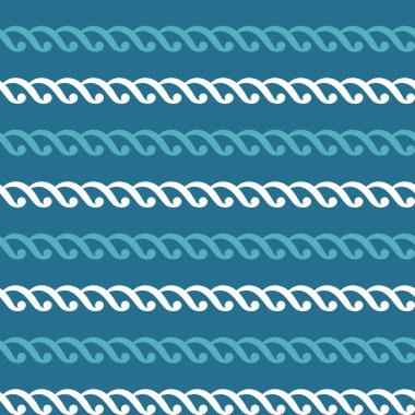 Kusursuz geometrik kıvrım deseni. Vektör dalgaları arka planı