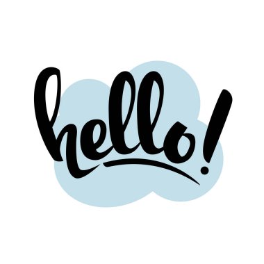 El yazısıyla yazılmış mektuplar. Vektör el çizimi metin