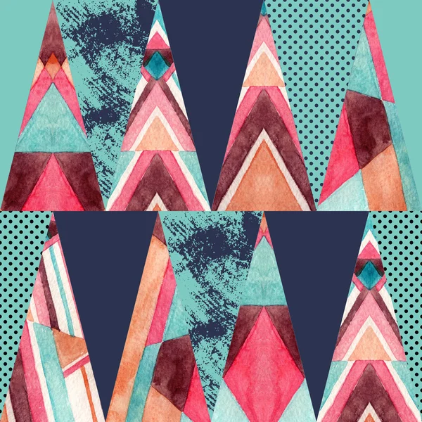 Трикутник Безшовний Візерунок Абстрактний Геометричний Фон Або Роках Геометричний Малюнок — стокове фото