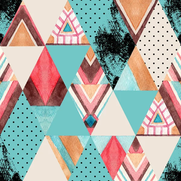 Losange Triangle Sans Couture Fond Géométrique Abstrait Dans Les Années — Photo