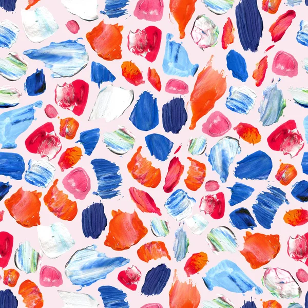 Acrylic paint dotted seamless pattern — ストック写真