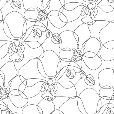 Güzel orkideler sanat eserlerinde kusursuz desenler çizerler. Basit arka planda egzotik çiçekler çiziyor. Tropikal orkidelerin kesintisiz çizimleri. El çizimi vektör çiçek çizimi
