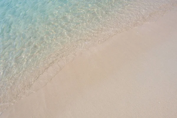 Hermosa Playa Limpia Fondo Verano Royalty Imagen Stock Libre Alta — Foto de Stock