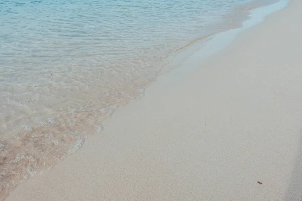 Hermosa Playa Limpia Fondo Verano Royalty Imagen Stock Libre Alta — Foto de Stock