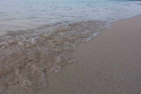 Hermosa Playa Limpia Fondo Verano Royalty Imagen Stock Libre Alta — Foto de Stock