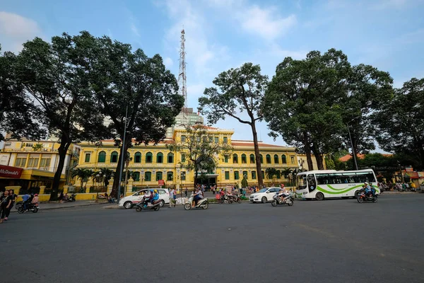 Chi Minh City Vietnam 2018 Stockfoto Van Saigon Centraal Postkantoor — Stockfoto