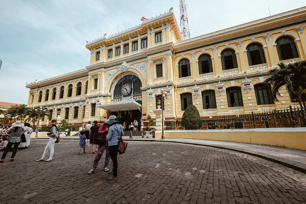 Chi Minh City Vietnam 2018 Stockfoto Van Saigon Centraal Postkantoor — Stockfoto