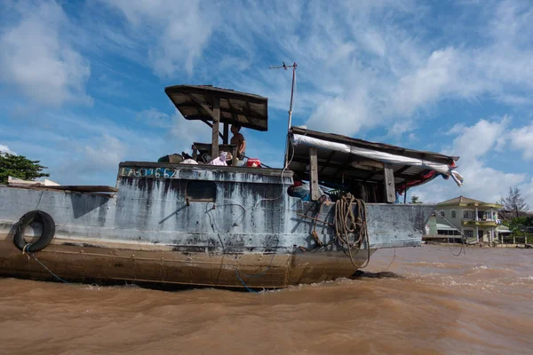 Cantho City Vietnam August 2018 Unidentified People Buy Sell Boat — Foto de Stock