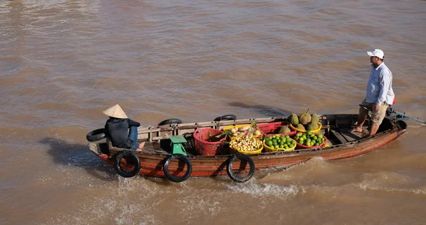 Cantho City Vietnam August 2018 Unidentified People Buy Sell Boat — Foto de Stock