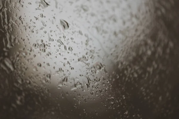 Krople Deszczu Wody Lub Pary Prysznic Oknie Szkło Tło Odbijają — Zdjęcie stockowe