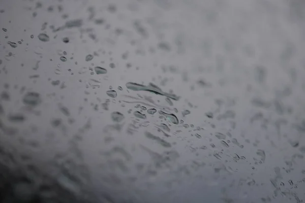 Water Rain Drops Steam Shower Window Glass Background Reflect Light — Stock Photo, Image