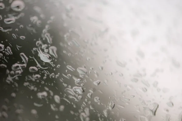 Water Rain Drops Steam Shower Window Glass Background Reflect Light — Stockfoto