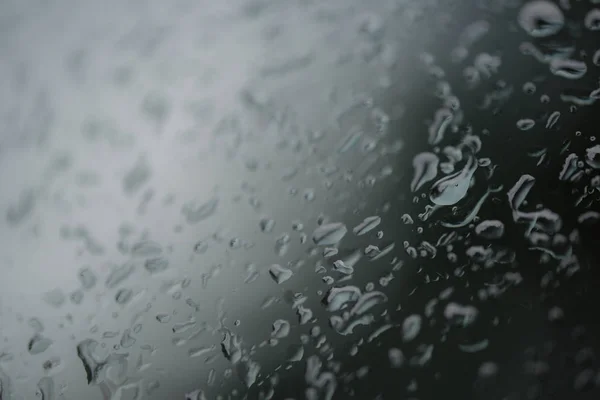 Water Rain Drops Steam Shower Window Glass Background Reflect Light — Stockfoto