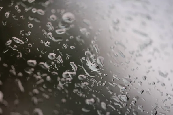 Water Rain Drops Steam Shower Window Glass Background Reflect Light — Stockfoto