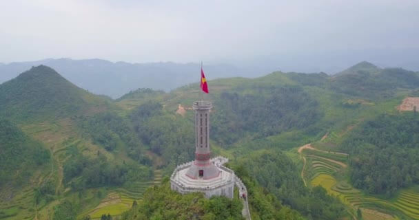 Lung Flag Tower Royalty High Quality Stock Video Footage Lung — Stock Video