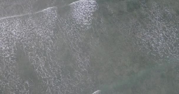 Luchtfoto Van Zee Golven Van Drone Mooie Voorraad Videobeelden Van — Stockvideo