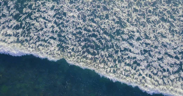 Vista Aérea Bela Ondas Mar Drone Imagem Estoque Cor Azul — Fotografia de Stock