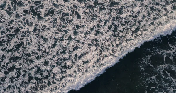 Vista Aérea Bela Ondas Mar Drone Imagem Estoque Cor Azul — Fotografia de Stock