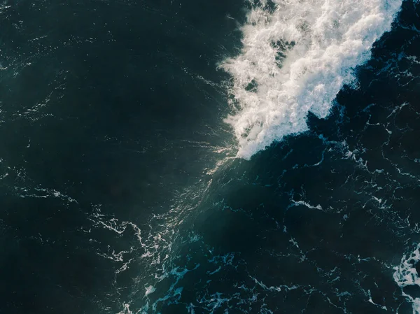 Havadan Görünümü Dron Gelen Dalgalar Deniz Çok Güzel Deniz Deniz — Stok fotoğraf