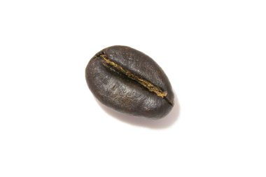 Kopya alanı metin için beyaz zemin üzerine izole bir kahve çekirdeği arka plan doku. Beyaz arka plan üzerinde izole kahverengi, siyah kahve çekirdeği lisanslı yüksek kaliteli ücretsiz stok fotoğraf görüntüyü kavrulmuş