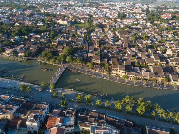 Luchtfoto Van Hoi Een Oude Stad Oude Stad Hoian Royalty — Stockfoto