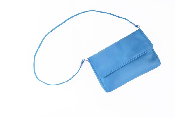 Kleurrijke Modieuze Clutch Tas Geïsoleerd Witte Achtergrond — Stockfoto