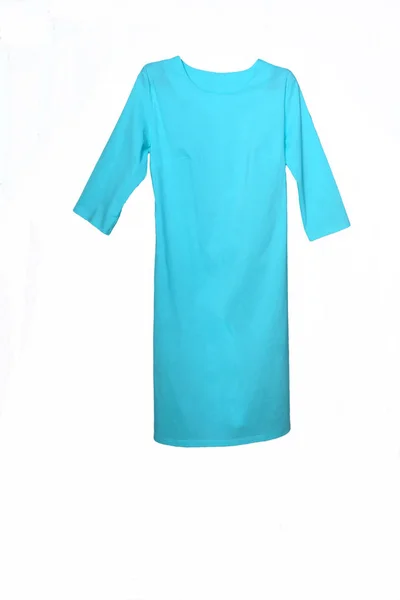 Vestido Base Cor Elegante Fundo Branco — Fotografia de Stock