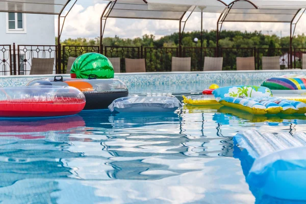 Inflatable water activities, balls, mattresses, circles, tubes f