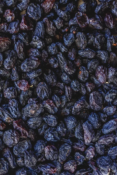 Arrière-plan de raisins bleu foncé. Gros plan . — Photo
